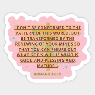 ROMANS 12 : 2 Sticker